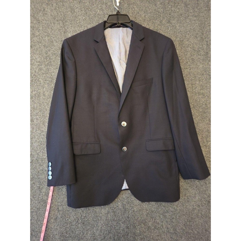 Paul Betenly Blazer Sport Coat Mens 42R Navy 100% Wool Ronaldo Formal Jacket